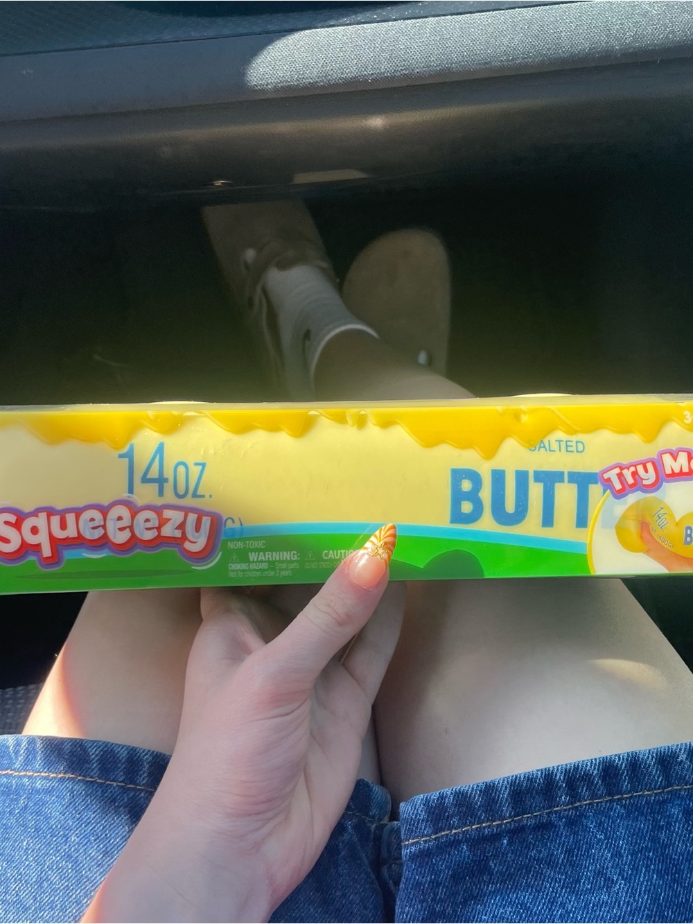 NIB Squeeezy Viral Butter squishy,  butter viral sensory